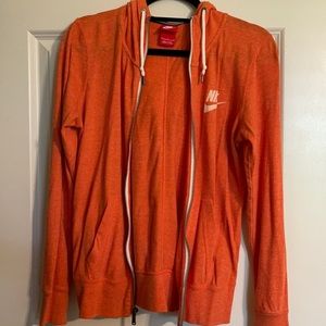 Nike Orange Full-Zip Hoodie